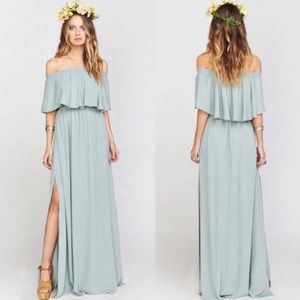 Show Me Your Mumu Bridesmaid dress in Silver Sage